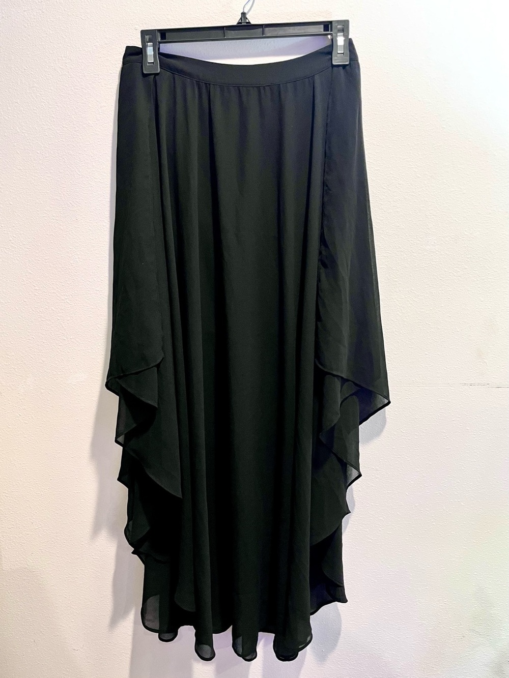 Black Layered Maxi Skirt